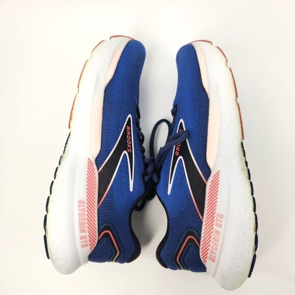 Brooks Glycerin GTS 21 Shoes Womens Size 10 Blue Icy Pink Rose Running - Picture 4 of 10